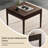 Brown Solid wood Automatic Mahjong Table for Chinese Rules