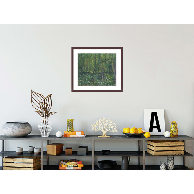 «Trees and Undergrowth» par Vincent van Gogh, impression giclée encadrée, H 23,5 po x l 26,91 po