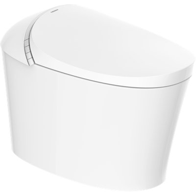 VEZENI Fully Automatic Smart Toilet With Silver Accent