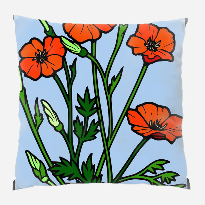 Housse de coussin Eckhoff, Microsuède, Intérieur