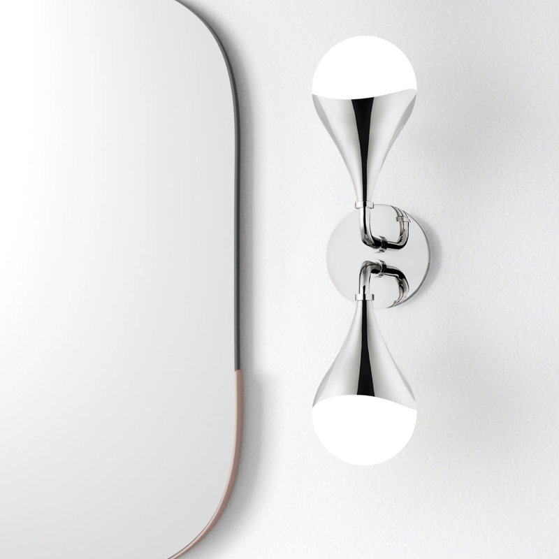 Algiers 2 - Light Bath Sconce, Polished Nickel