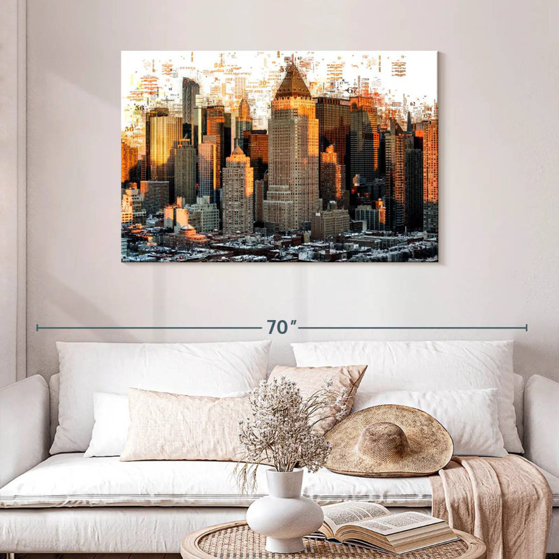 «Sirci New York Buildings Abstract», H 30 po x l 45 po
