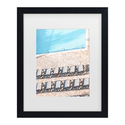 Life Beautifulee Morning Pool Matted Framed Art