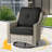 Tommy Outdoor Wicker 9 Person Seating Group With Cushions With Swivel Rocking Chairs And Side Table-953171708