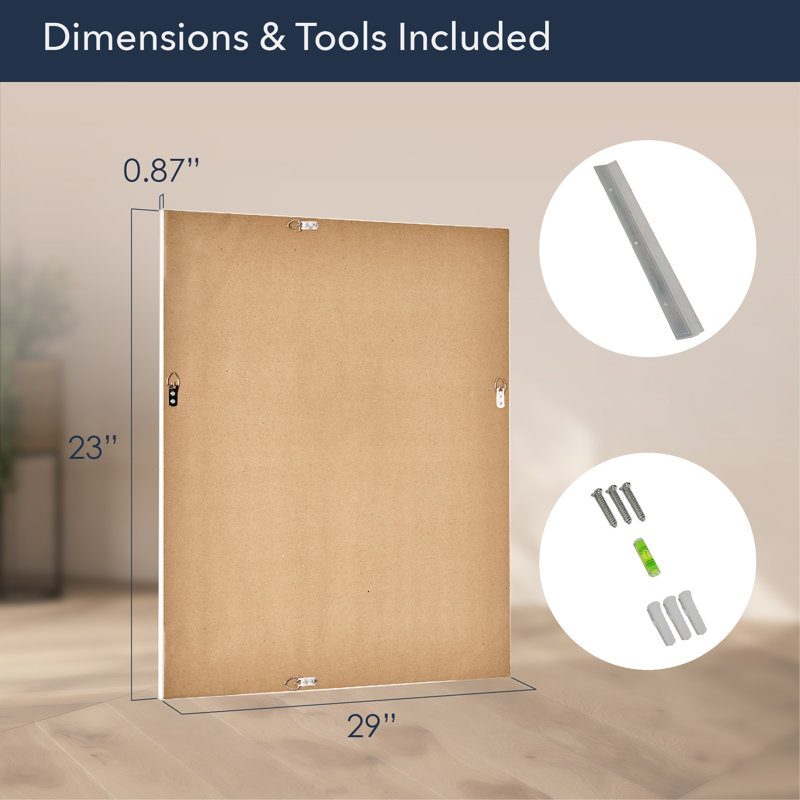 Kainat Rectangle Mirror, 29" x 23"