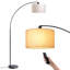 Lampe sur pied arquée 78,3 po avec télécommande et ampoule incluse