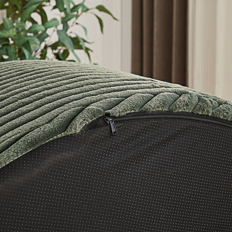 Fauteuil rembourré simple, Vert