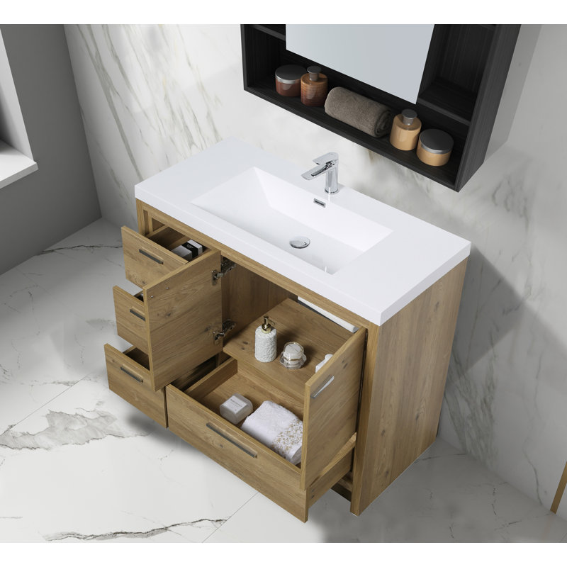 Ensemble de meuble-lavabo simple mural 42 po Spies
