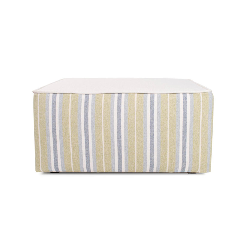 Indoor/Outdoor Universal Square Ottoman Dune, Moss