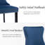 Velvet Kitchen Upholstered Dining Chairs Side Chairs Set of 6-1522133643-1542590332