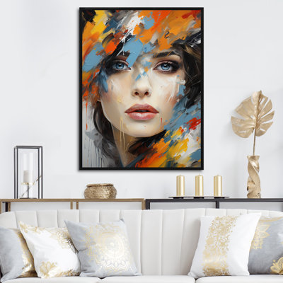 " Glam Orange Beige Collage V "