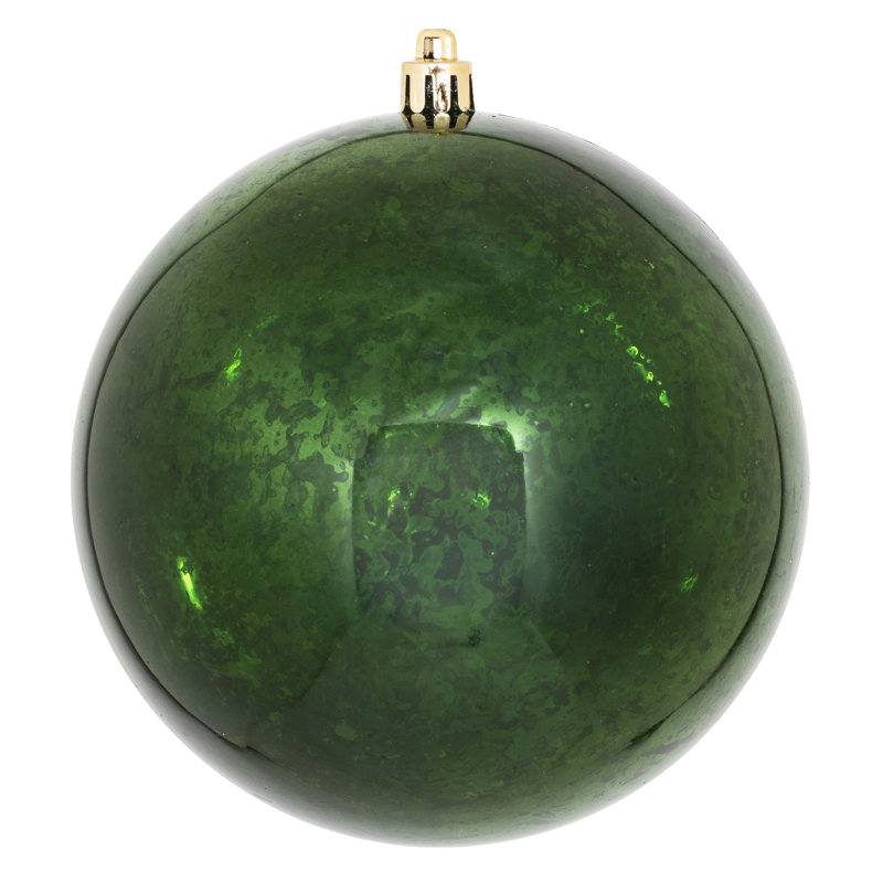 Ornement boule de mercure brillant, Vert mousse