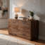 Commode 6 tiroirs Tao, bois de manguier, finition noyer, 60 po