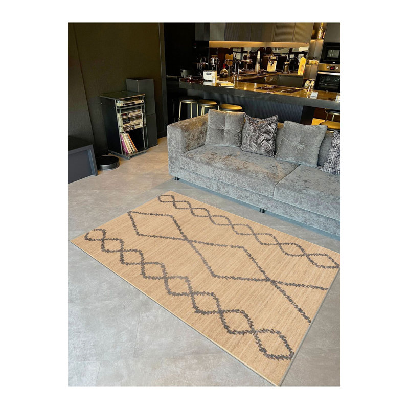 Tapis décoratif lavable à la machine, Sous-tapis rectangulaire 2 pi 6 po x 4 pi 11 po
