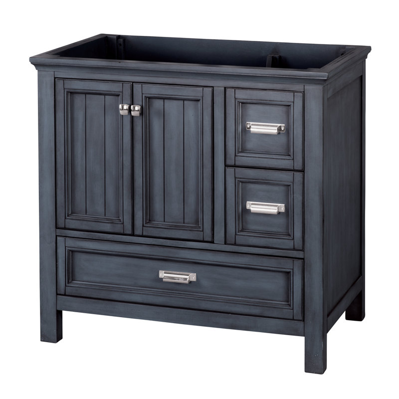 Melgar 36'' Single Bathroom Vanity Base Only, Harbor Blue
