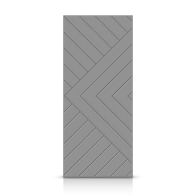 Hollow Paneled Painted without Installation Hardware Kit Slab Door