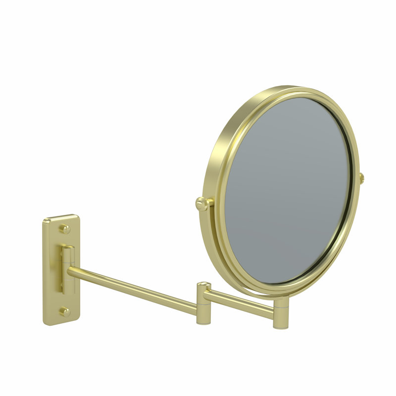 Acierno Aluminium Circle Mirror, Brushed Brass
