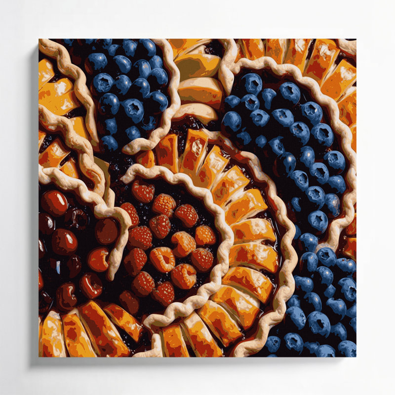 Art mural sur toile Desserts, H 12 po x l 12 po