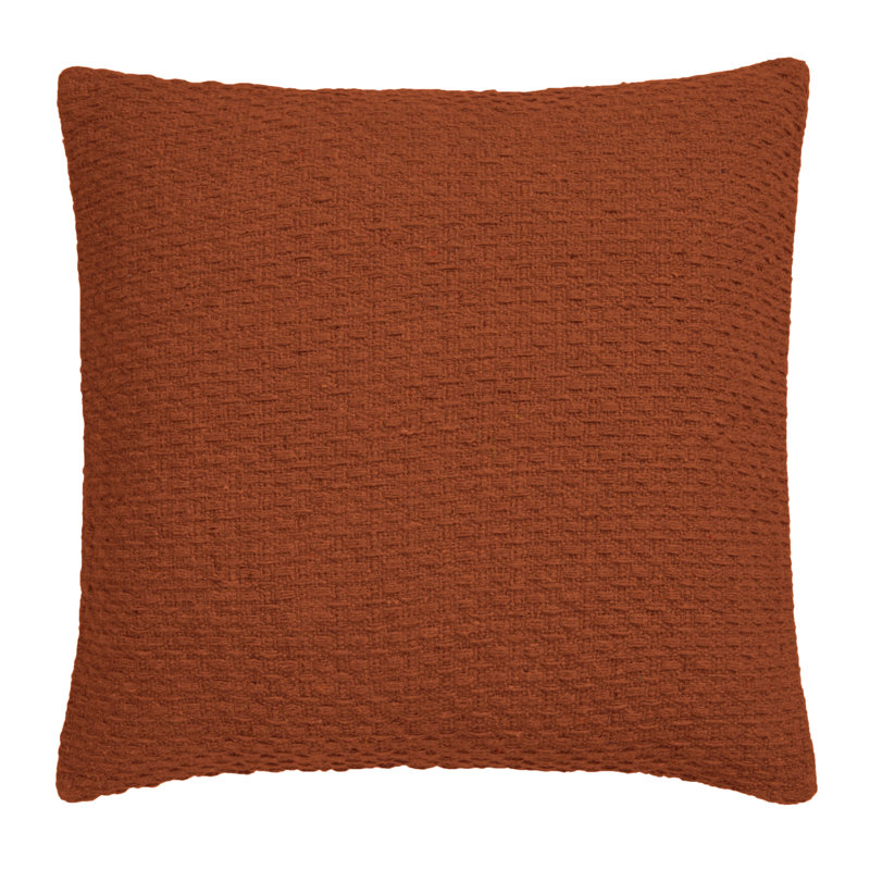 Pahokee Terrakottafarben Square Cushion, Terracotta