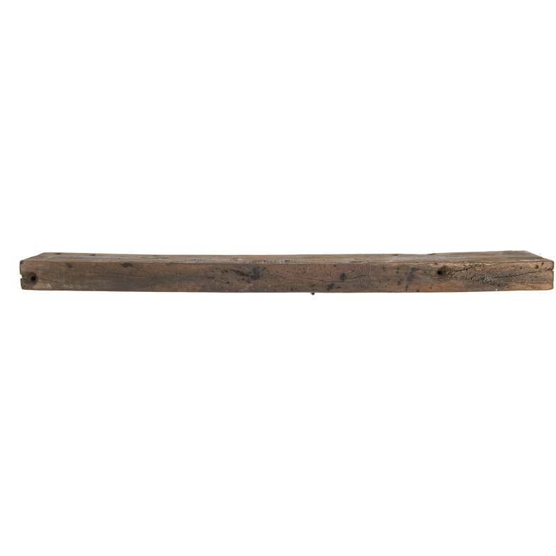 Reclaimed Wood Floating Wall Shelf, 4" H x 48"W x 7" D