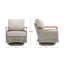August Outdoor Teak Swivel Lounge Chair