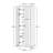 Naber Manufactured Wood Single Storage Cabinet - 2 Doors-1651669545