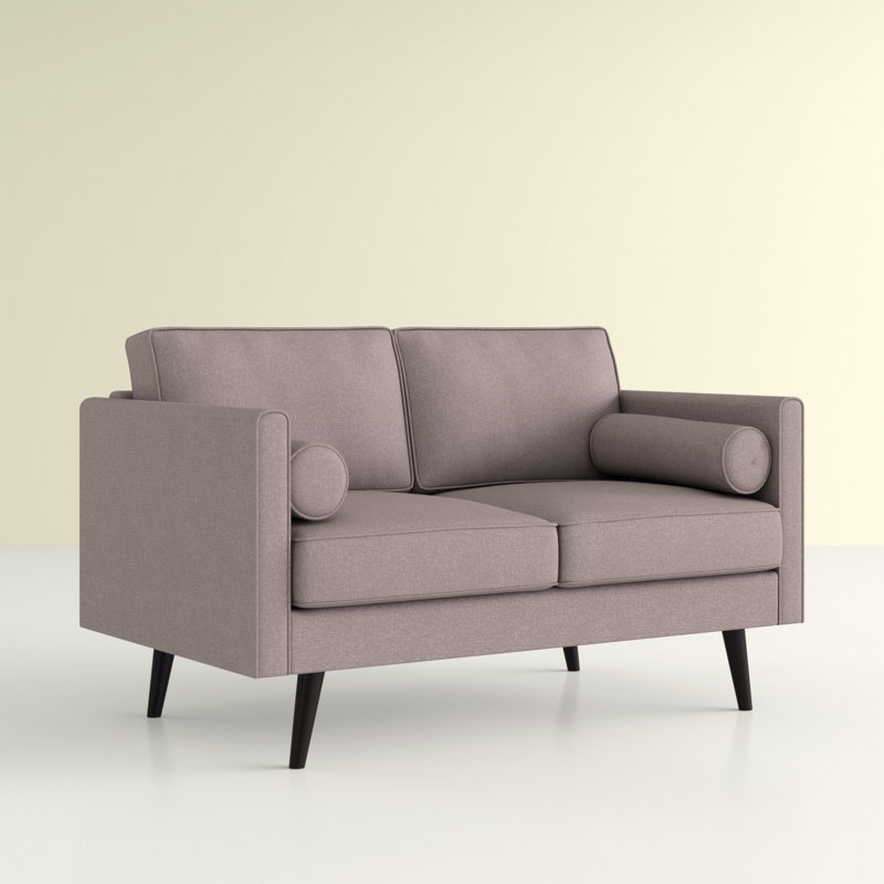 53'' Upholstered Loveseat, Light Brown