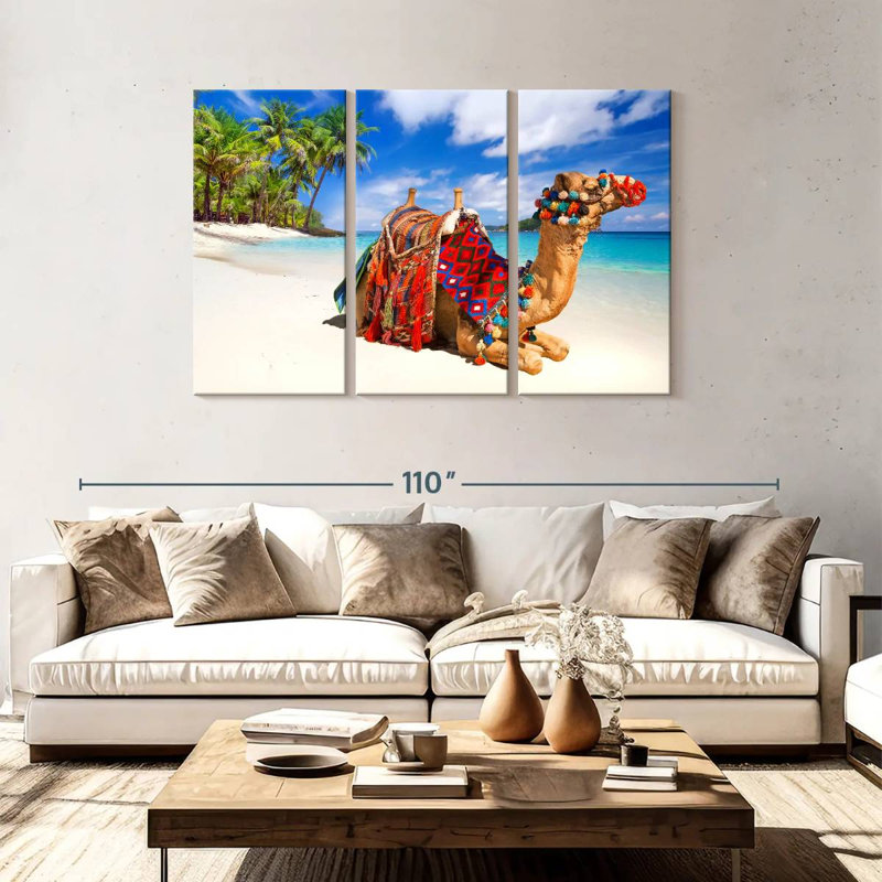 Brampt Beach Camel, 48" H x 74" W