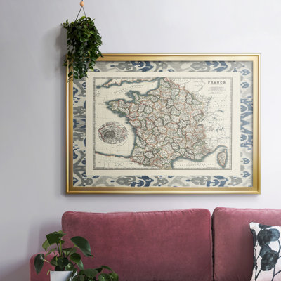 " Bordered Map Of France "