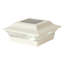 Capuchon de poteau solaire impérial en aluminium noir Classy Caps SL211B 4 x 4 pouces-78608414-9809739