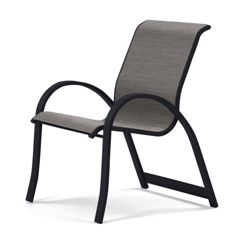 Fauteuil de salle à manger empilable Hiraku, Sicile, Noir