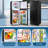 5.0 Cu.Ft Mini Fridge with Freezer, Double Door Compact Refrigerator with 4 Adjustable Thermostat and Shelves ,Small Fridge with Large Capacity, Perfect for Bedroom, Dorm, Home, Office, Black-124572595
