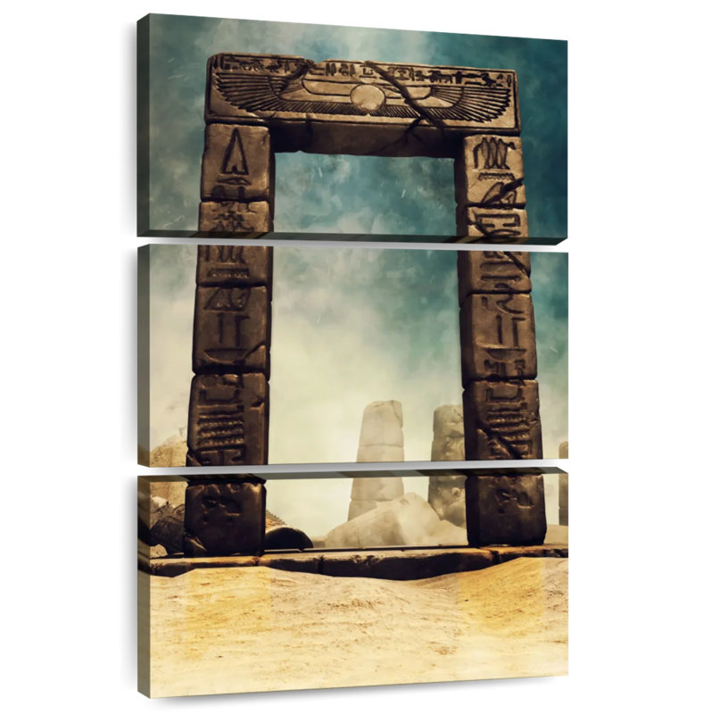 Lilie Ancient Egyptian Stone Arch, 32" H x 20" W