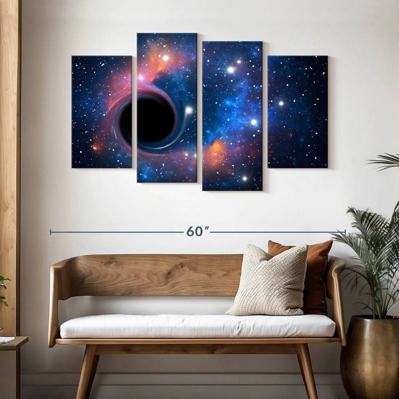 Trou noir d'Oberle dans l'espace, H 32 po x l 52 po