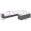 Ensemble modulaire de patio carré de 27,6 po de largeur avec coussins-10222635-25934264