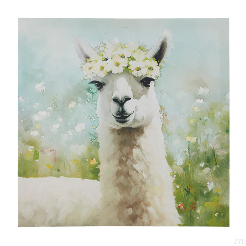 Art mural sur toile lama