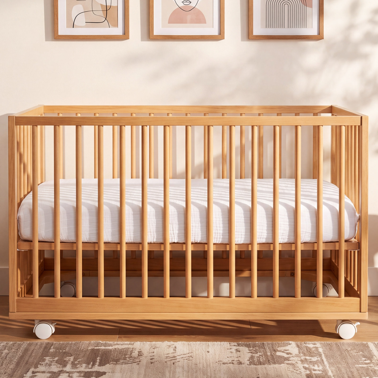 Plain White Bassinet Sheet