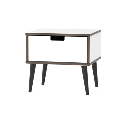 Fully Assembled Fairbury 1 Drawer Bedside Table