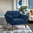 Merrylite  37" Wide Upholstered Armchair with Tufted Backrest-574597030