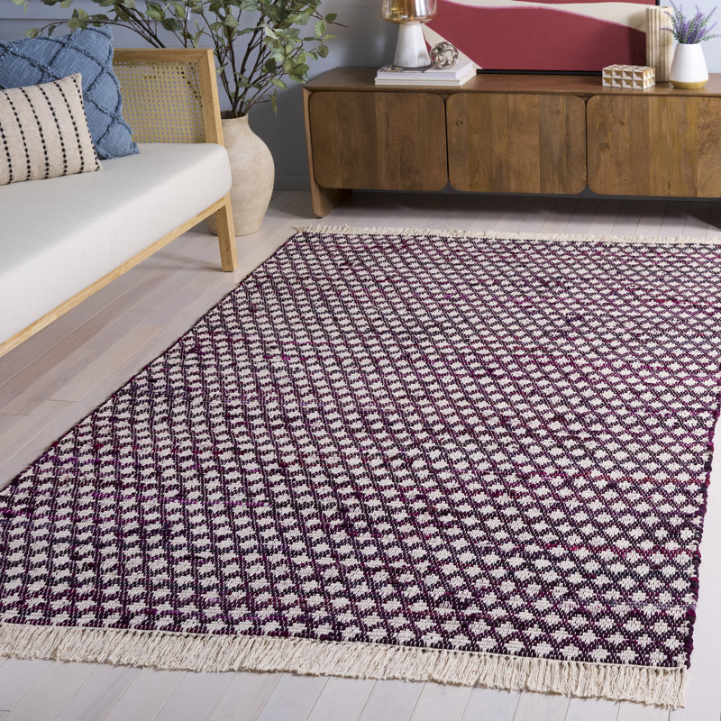 Tapis en coton tissé à la main Montauk 538, Rectangle de 5 pi x 8 pi