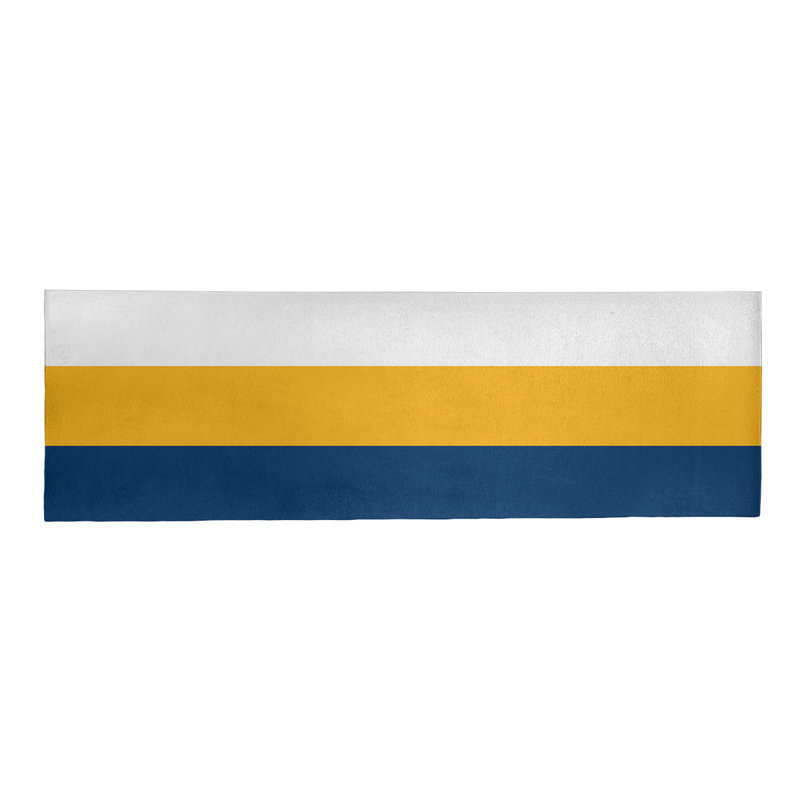 Tapis bleu/jaune, Tapis de couloir 2 pi 6 po x 8 pi