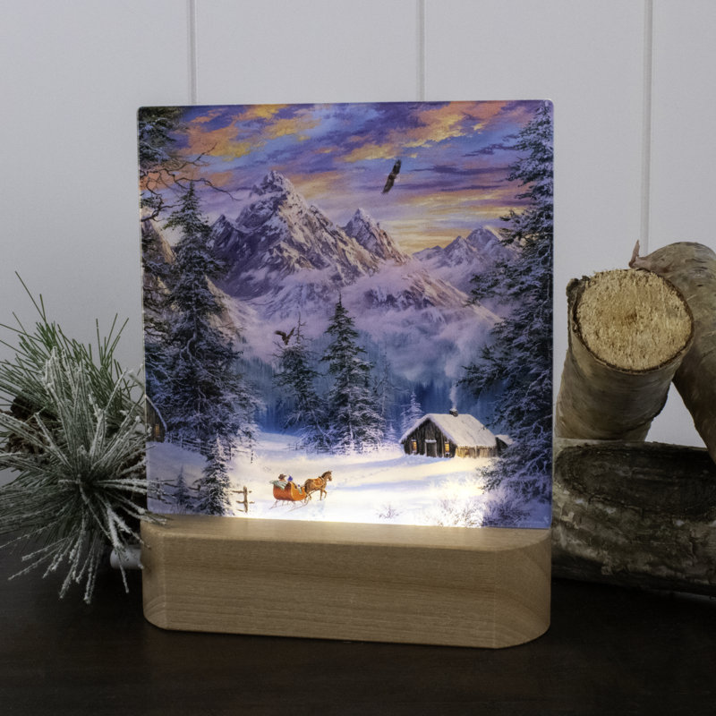 Mountain Christmas LED Nightlight