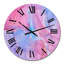 Horloge murale moderne - Nuage translucide rose et bleu-1820685520