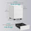 30cm Wide 3 -Drawer Mobile File Cabinet