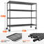 Shynar 60"W Shelving Unit, Heavy-duty Storage Shelves for Kitchen, Adjustable Garage Shelving-906978372