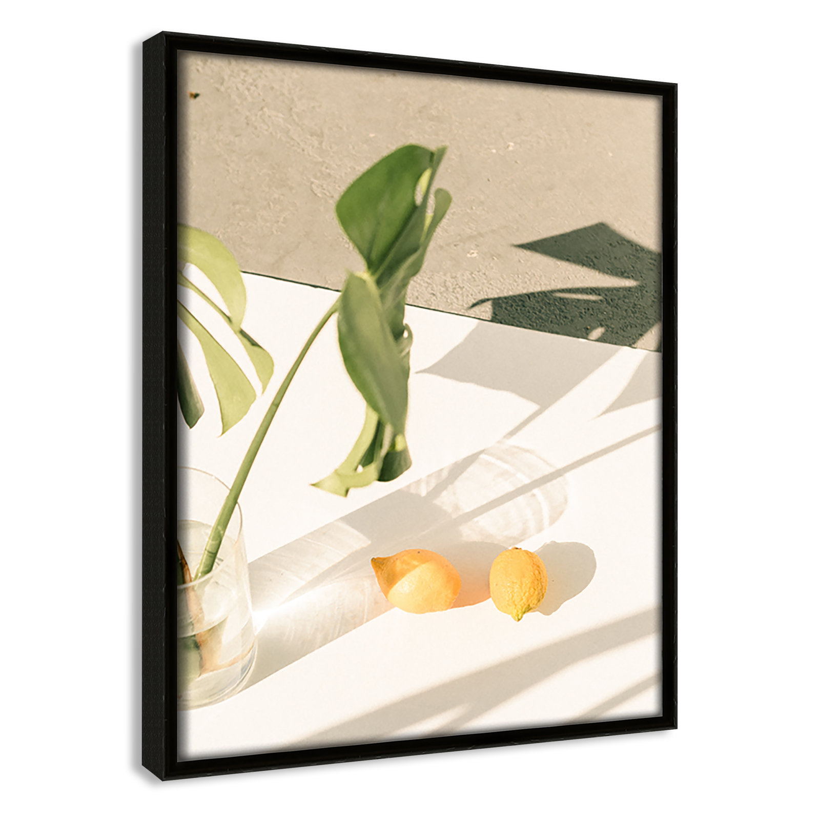 Citrus and Palms Print, 11.5'' H x 9.5'' W x 2'' D, Espresso Framed
