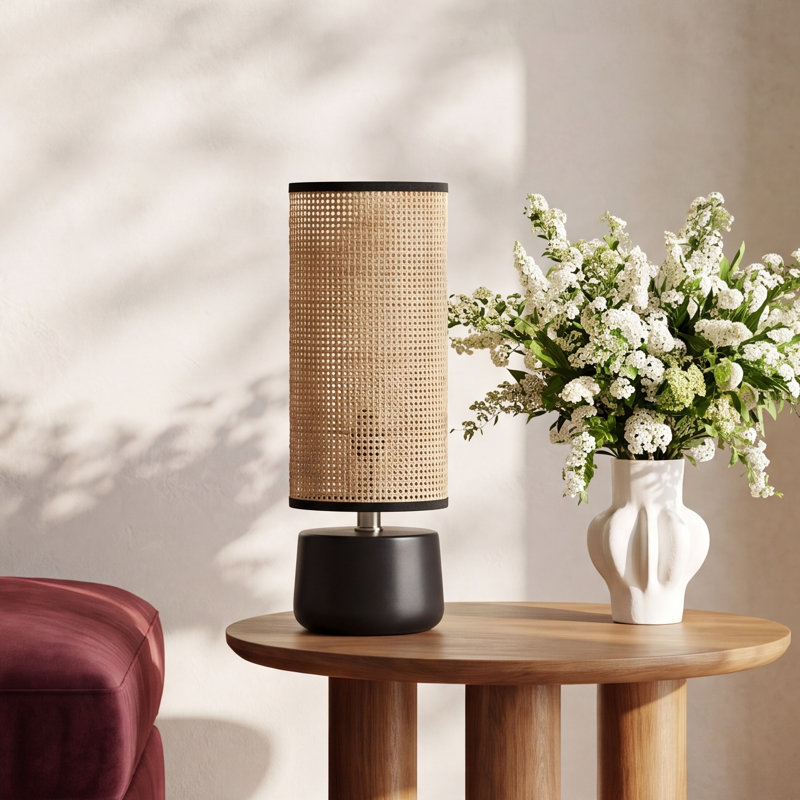 Felice Ceramic Novelty Lamp, Black