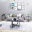 Table basse ronde 35,5 po noire entière