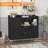 40" Microwave Cabinet, Sideboard Buffet, Coffee Bar Cabinet With Adjustable Shelves, 2 Drawers, 2 Doors-1609154567