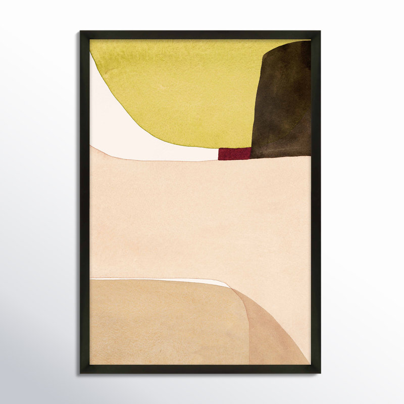 «Divided It Is All Neutral» par Julia Balfour - impression, Papier encadré dans un cadre noir, H 20 po x l 14 po x P 1,25 po